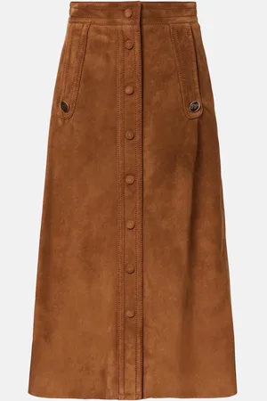 VALENTINO Gonna lunga in suede