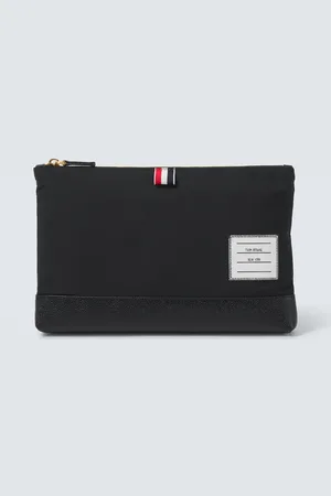 Thom Browne Beauty case con pelle