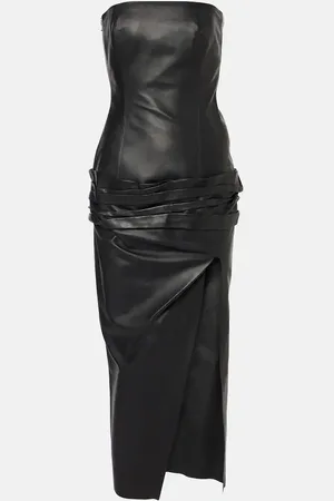 The Attico Abito midi in pelle