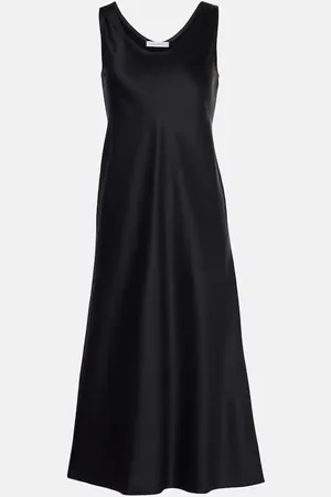 Max Mara Abito midi Banjo in raso di seta