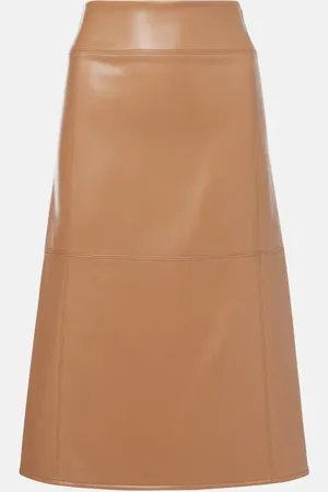 Max Mara Gonna midi in similpelle