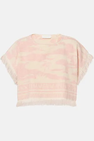 ZIMMERMANN Top cropped Maxine in spugna di cotone