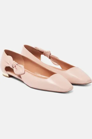 Aquazzura Ballerine Very Bow Tie in pelle