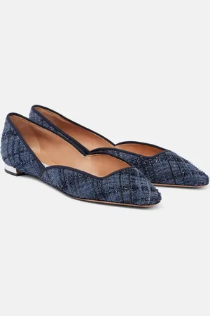 Aquazzura Ballerine Maia in tweed