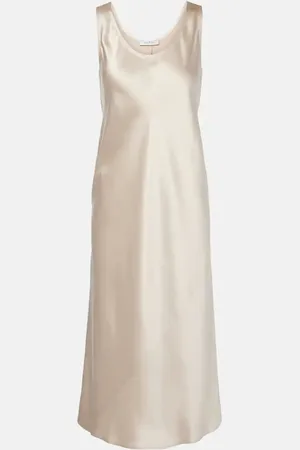 Max Mara Abito midi Banjo in raso di seta