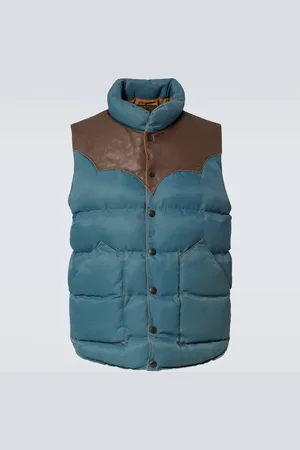 Ralph Lauren Gilet Stonely senza maniche con pelle