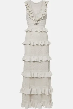 ZIMMERMANN Abito lungo Crush Frilled in maglia