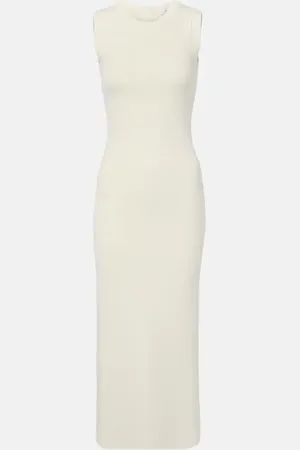 Max Mara Abito midi Visiera in crêpe