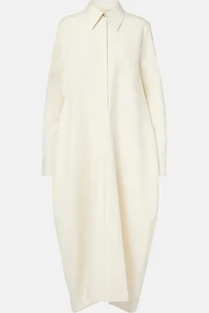 Jil Sander Abito lungo in cotone