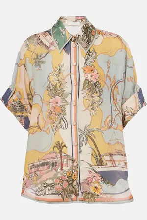 ZIMMERMANN Camicia Tallow in ramia con stampa