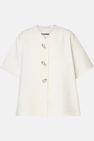 Jil Sander Giacca camicia in cotone