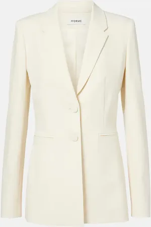 Fforme Blazer Bennet in crêpe di misto lana
