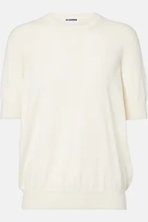 Jil Sander Top in maglia di cotone