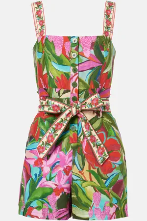 Farm Rio Jumpsuit corta Jardin De Rêve Multicolor