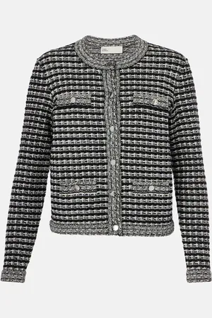 Tory Burch Cardigan in jacquard di misto cotone