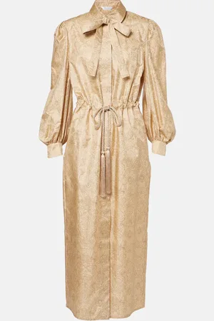 Max Mara Abito lungo Ape in twill di seta