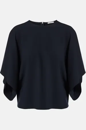 Fforme Top Tenley in crêpe di misto lana