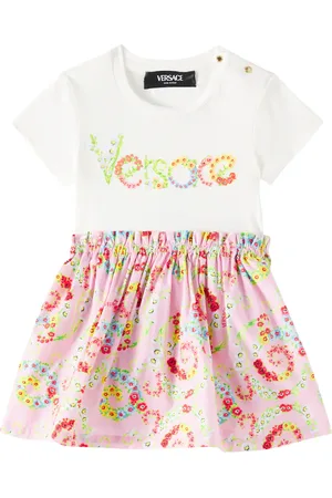 VERSACE Baby - Abito in cotone con stampa