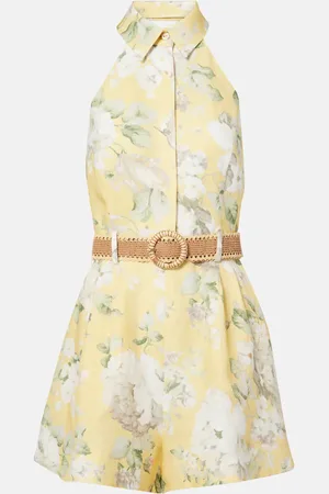 ZIMMERMANN Jumpsuit corta Acacia in lino