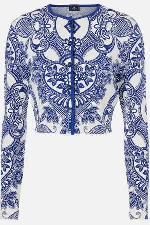 Etro Cardigan cropped a trecce