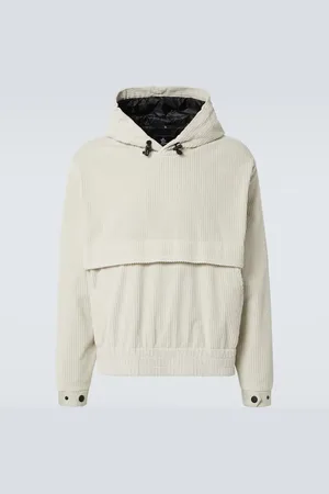 Moncler Felpa in velluto a coste con cappuccio