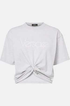 VERSACE Top cropped 1978 Re-Edition in cotone
