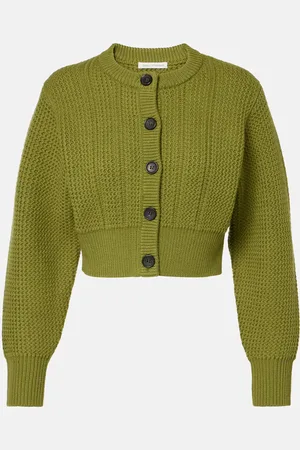 EMILIA WICKSTEAD Cardigan cropped Albert in lana