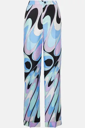 Puccini Pantaloni a gamba larga in twill di seta