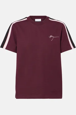 Salvatore Ferragamo T-shirt in jersey di cotone con logo