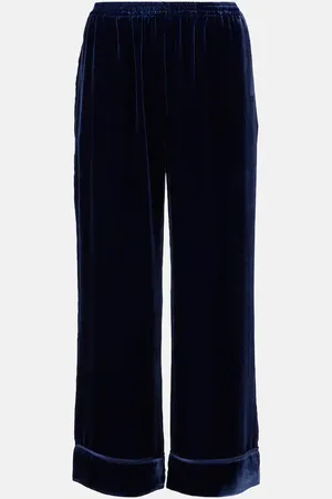 ASCENO Pantaloni Brescia a gamba larga in velluto