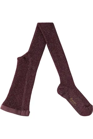 BONPOINT Collant Thomini in misto cotone con lamé