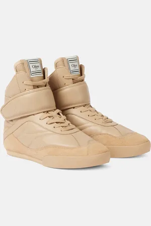 Chloé Chloé Sneakers alte Kick in pelle con suede