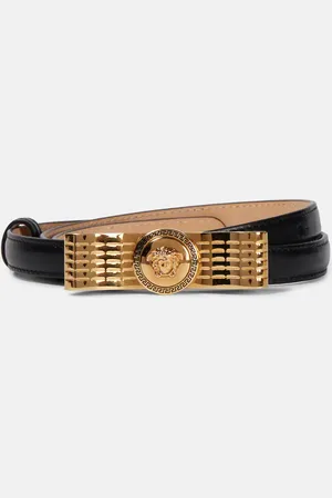 VERSACE Cintura Gianni Ribbon in pelle