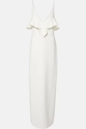 Stella McCartney Abito lungo con balze