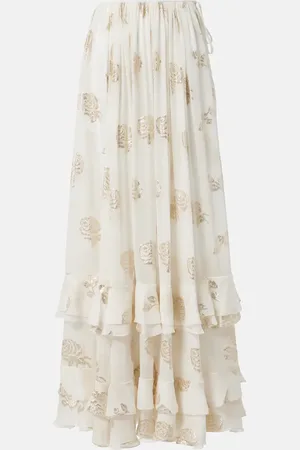Chloé Chloé Gonna lunga in mussola jacquard