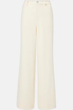 Staud Pantaloni Grayson a gamba larga