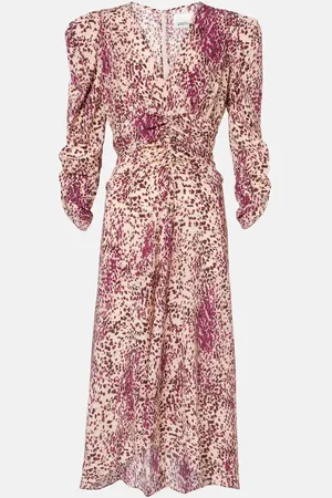Isabel Marant Abito midi Albini in misto seta