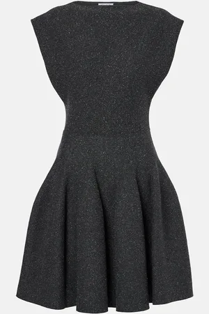 Alaïa Alaïa Abito corto Godet in misto seta