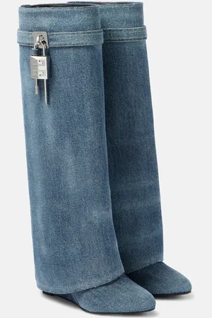 Givenchy Stivali Shark Lock 90 in denim