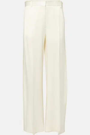Totême Pantaloni a gamba larga e vita alta