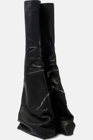 Rick Owens Stivali Cargoflares in pelle