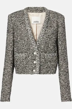 Isabel Marant Blazer cropped Gwendoline in tweed