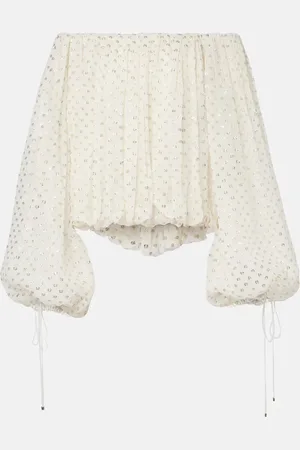 Chloé Chloé Top in mussola di misto seta jacquard