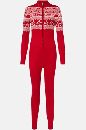 Perfect Moment Jumpsuit in lana con intarsio