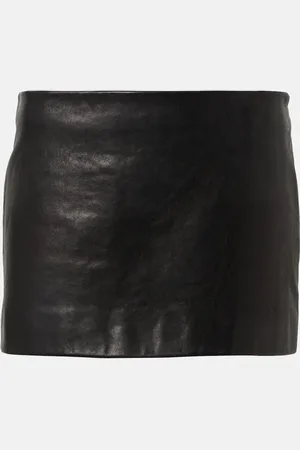 Khaite Minigonna Jett in pelle