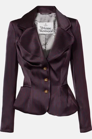 Vivienne Westwood Blazer Orb in jacquard con volant