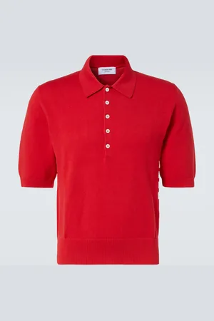 Thom Browne Polo 4-Bar in cotone