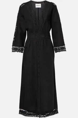 Marant Etoile Abito midi Verona in lino e cotone