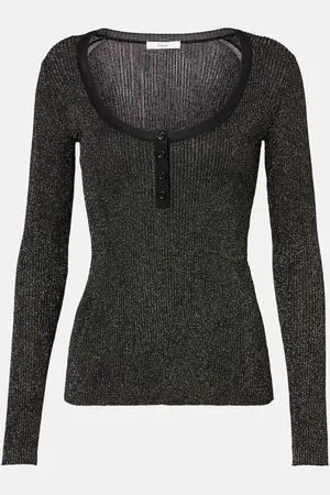 Chloé Chloé Camicia serafino in lurex® a coste