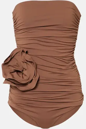 MAGDA BUTRYM Costume intero con applicazione floreale